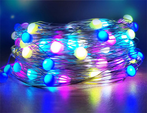 Navidad Color Cambio LED RGB Cadena de luces Navidad tuya WiFi LED Cadena de iluminación - Product Image 2