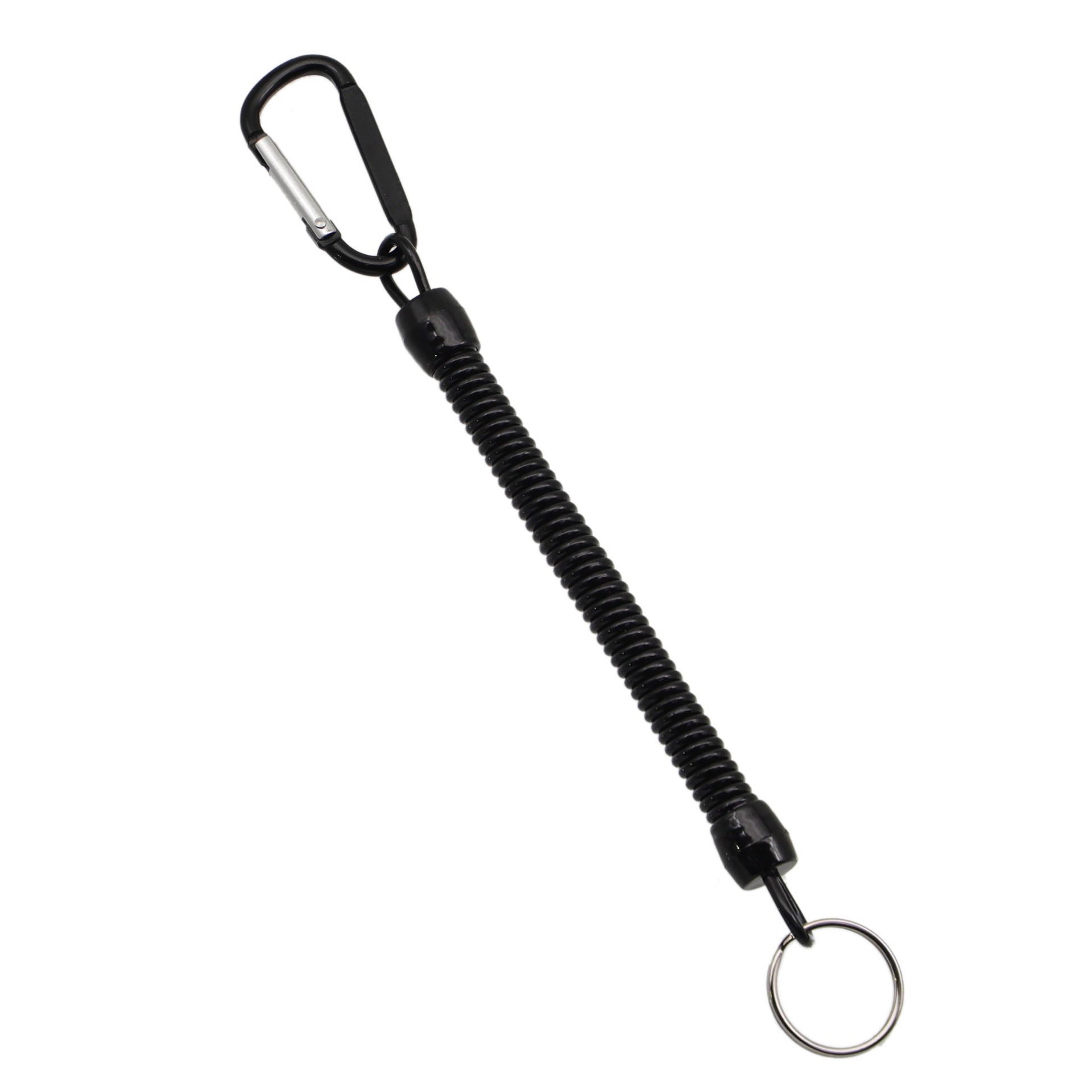 Black buckle, black rope, iron ring