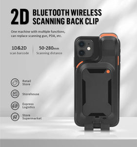 Wireless 2D QR <strong>Code</strong> Scanner with Back Clip Handheld Barcode <strong>Scanning</strong> for Phone IOS Android - Product Image 2