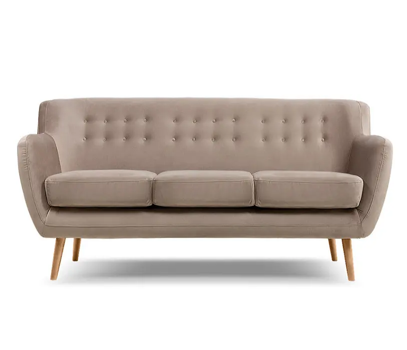 Nouveau canapé 3 places de luxe en tissu pour meubles de salon au design moderne