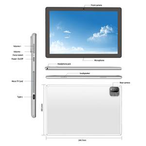 Quad Core Wifi Tablet Android 12 10,1 Wifi6 6GB + 64GB 1280*800 IPS Tablet 2,0 M + 8,0 M Tablet PC - Product Image 4