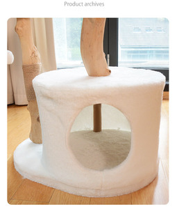 Luxury Cat Climbing Tree <strong>Sisal</strong> Scratching Post Cat Nest Natural Fruit Tree <strong>Trunk</strong> - Product Image 5