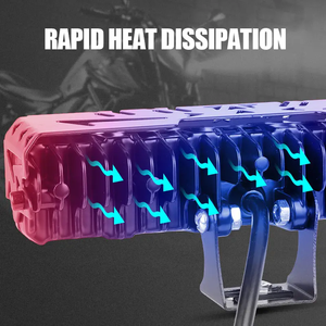 Màu Kép 50W <span class=keywords><strong>LED</strong></span> Xe Máy Chiếu Ống Kính Spotlight Ánh Sáng Trắng & Vàng 5 Ống Kính Sương Mù Lái Xe Hệ Thống Ánh Sáng - Product Image 5