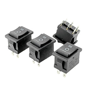 6-pin KCD1-106 Rocker Power chuyển đổi chuyển đổi 3 bánh răng Đen 15*21 Mét chuyển đổi - Product Image 6