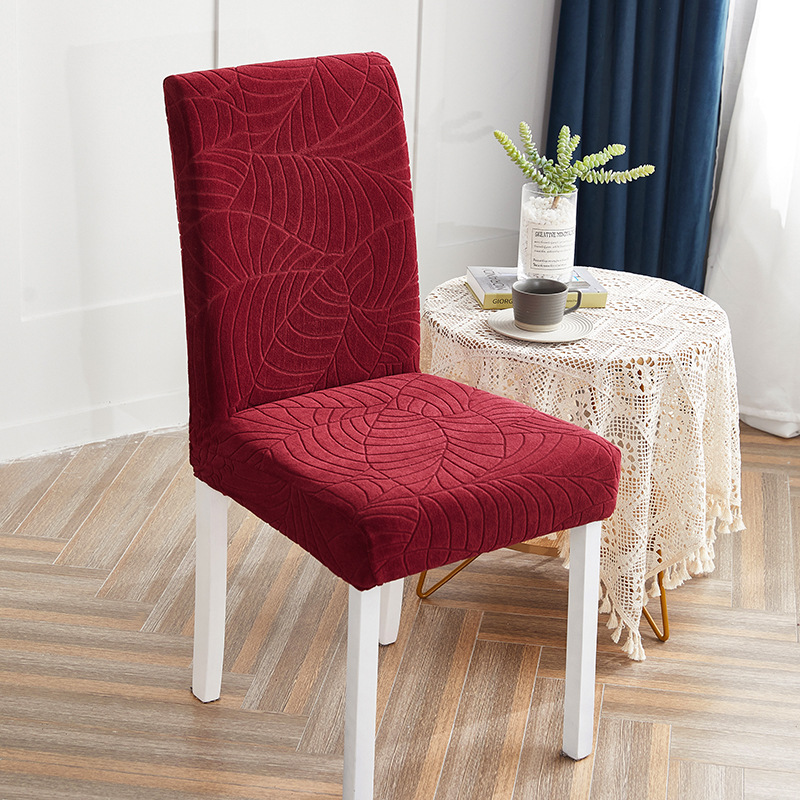 Vino rojo-Jacquard impermeable hoja grande