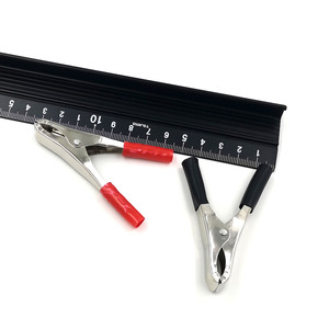 Grampo De Teste De Crocodilo De 15A 75mm Revestido De <strong>Com</strong> Botas De PVC alligator Clips