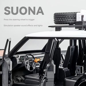 Diecast oyuncaklar model araba 1:24 Land Rover Defender alaşım araba modeli ses ve ışık geri çekme süslemeleri süs Modelo del del - Product Image 4