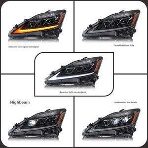 Yüksek kalite 12V/24V LED far için 06-12 Lexus IS250 IS300 restorasyon araba ışıkları ile 6000K renk sıcaklığı montaj - Product Image 3