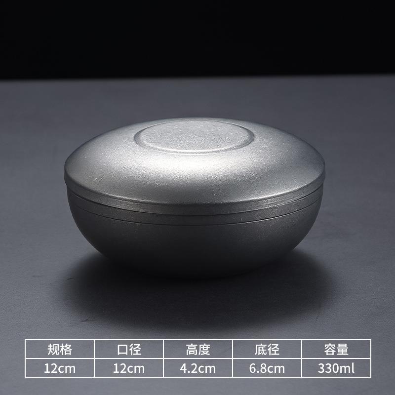 12cm single-layer kimchi bowl with lid (retro style)