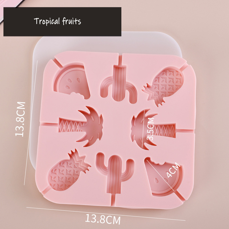 Tropical fruits pink