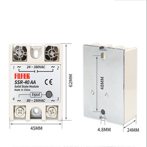 さまざまなアプリケーションのための単一フェーズ40AソリッドステートリレーモジュールSSR-40AA - Product Image 3