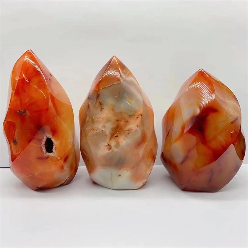 Toptan doğal yüksek kaliteli carnelian alev kırmızı akik kristal ücretsiz formu hediyeler süslemeleri için güzel akik - Product Image 6