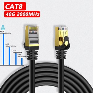 Cat7 RJ45 Ethernet LAN Netzwerk S/FTP Patchkabel Geschirmte 26 AWG Kabel CAT 8 Patch Netzwerk kabel RJ45 LAN Kabel 2M 5M 20M - Product Image 5