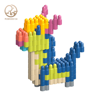 Suministro de fábrica, venta al por mayor, juego de bloques de construcción de ABS DIY, bloques de conexión DIY baratos, juguetes con alfabeto matemático, bloques de construcción cuadrados - Product Image 1