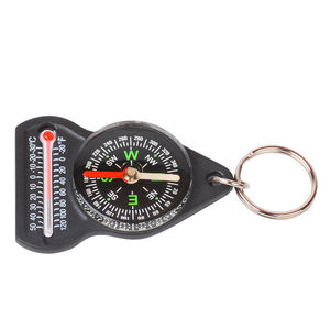 Hochpräziser Thermometer-Kompass Schlüssel bund 2-in-1 Multifunktions-starker magnetischer wasserdichter Kompass für unterwegs - Product Image 2