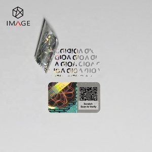 Custom Scratch QR <strong>Code</strong> Security Authentication 3d Hologram Sticker for Medicine Packaging - Product Image 4