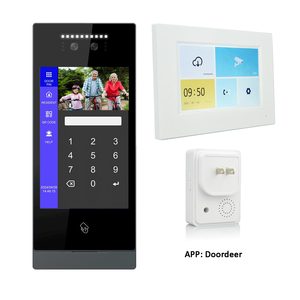 Nuevo sistema de intercomunicación multiapartamento de gestión de propiedades IP con control de aplicación de teléfono inteligente, monitor interior inalámbrico, reconocimiento facial - Product Image 1