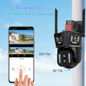 LS VISION 8K 10X Wasserdichte <span class=keywords><strong>WIFI</strong></span>-Dome-Überwachungs kamera mit vier Objektiven 360 PTZ-Netzwerk-Nachtsicht geräten für den Innenbereich <span class=keywords><strong>IP</strong></span>-Kamera