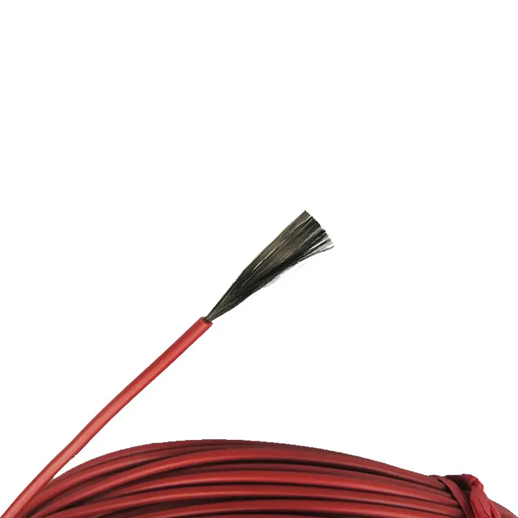 Cable eléctrico de calefacción de fibra de carbono, cable de 12-220 V para sistema de suelo doméstico de línea caliente