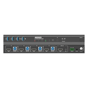 带热键切换的4K60Hz 4X1 HDMI KVM交换机USB3.0切换器 - Product Image 2