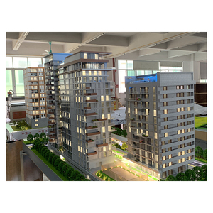 彩色建筑比例模型3d制作城市生活氛围新建筑模型 - Product Image 5