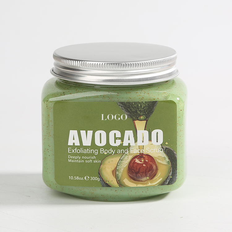 Gommage exfoliant pour le corps et le visage à l'avocat