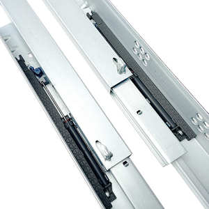 Đường ray nhà Bếp tủ đẩy mở khổng lồ trượt kênh mở rộng đầy đủ hộp kim loại undermount mềm đóng Ngăn kéo trượt - Product Image 4