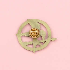 Các trò chơi đói kim loại Trâm đồ trang sức phụ kiện hình tròn cổ điển phong cách punk Mockingjay huy hiệu ve áo pins đối với phụ nữ - Product Image 4