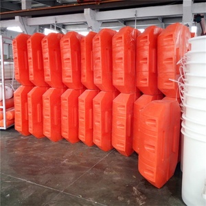 Boya de tubería de dragado de plástico HDPE de alta densidad personalizada directa de fábrica, boya de tubería de dragado de descarga de arena con pieza de pistón - Product Image 5