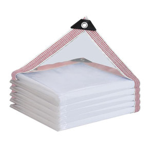 Kanten Perforierte Kunststoff folie Transparente Regenschutz Gewächshaus Stoff Fleischige Blumen Isolierung Cold Shade Sails Netze - Product Image 1