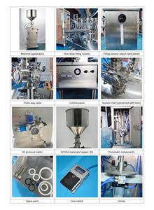 Henwi Semi Automatic 1 Nozzle Vertical <strong>Filling</strong> <strong>Machine</strong> Pneumatic Liquid Dishwash Gel Body Lotion Facial Cream Bottling Filler