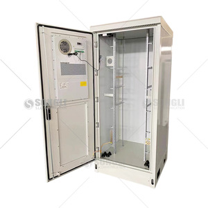 32U室外电信机柜，带冷却系统IP55 19英寸机架1.7米电信机柜 - Product Image 1