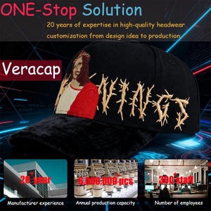 Hba54 nhà sản xuất bán buôn tùy chỉnh veracap 5 Bảng điều chỉnh cong vành cấu trúc Mũ bóng chày cap với logo cho nam giới - Product Image 3