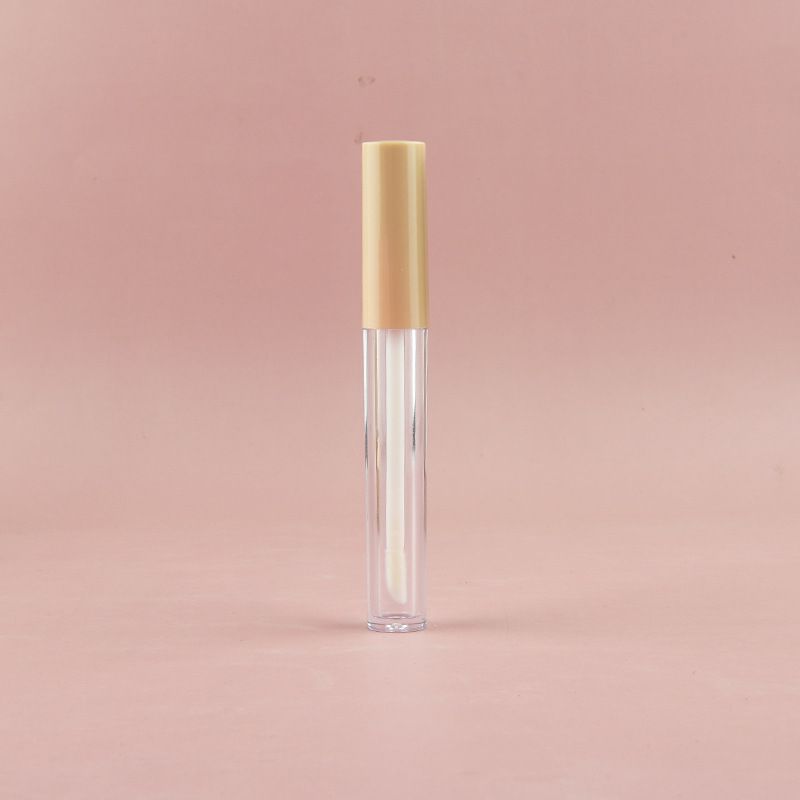 Bouchon marron clair, flacon transparent