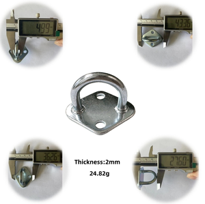 Almohadilla de gancho de montaje Placas de ojo Hardware marino Bucles de gancho de montaje en pared multifuncional para bandas de resistencia al ejercicio Oscilante - Product Image 1