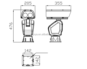 Thermal Imaging Camera for Boat/Ship Long Distance Multi-Sensor Monitor with Pan-Tilt <strong>Function</strong> Built-in Siren Mic - Product Image 6