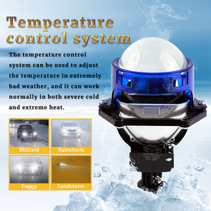 Deluxe Version <strong>O</strong>-sram Chip Double <strong>Light</strong> Source 70W 5800K 3.0 Inch Bi LED Projector Lens H4 H7 9005 for Car Headlight - Product Image 4