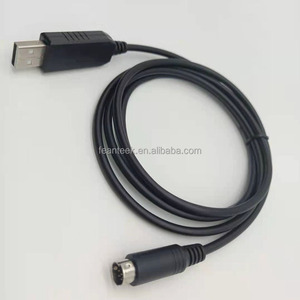 PL2303 cavo di programmazione PLC adattatore convertitore seriale RS232 da USB a Mini DIN 8pin maschio