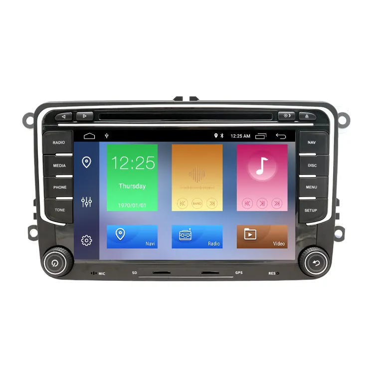 ZYCGOTEC Android 13 Rádio Do Carro DVD Player para VW / Volkswagen Skoda Octavia golf 8 core Multimídia Do Carro Wifi 4G Lte Carplay