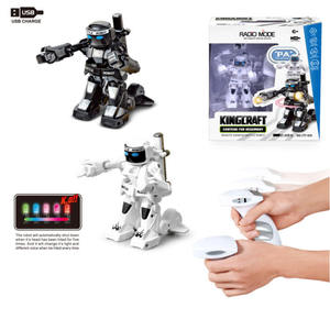 Robot eléctrico Musical de Control remoto de 2,4G, juguete de lucha para niños, Robot de combate DIY hecho de plástico - Product Image 1