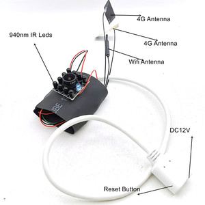 Cámara IP de visión nocturna IR de 940NM, Tarjeta SIM 4G, 1080P, 5MP, HD, inalámbrica, CCTV, módulo de cámara de seguridad, Audio P2P, ranura para tarjeta SD, Camhi - Product Image 4