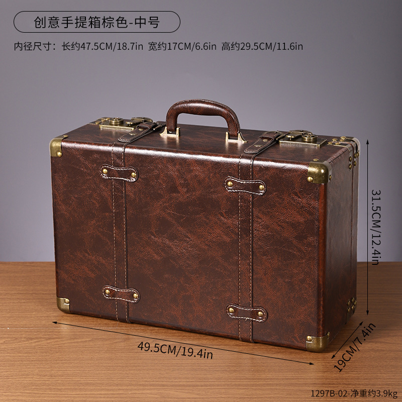 1297B-02 Valise moyenne marron