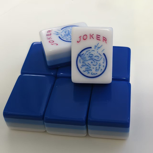 Bán buôn vancor mô hình 176 sang trọng 4 người chơi tùy chỉnh lớp mỹ mahjong gạch ánh sáng màu xanh Acrylic Bộ - Product Image 3