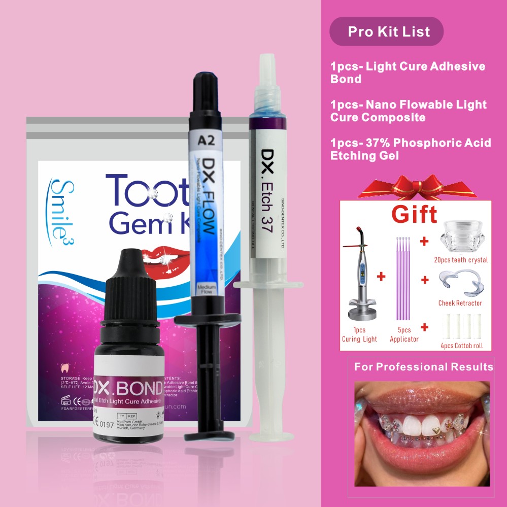 Kit de strass dentaires professionnel