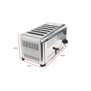 2023電気6スライストースターマシン時間機能付き自動コンベアトースター - Product Image 6