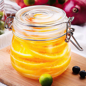 Wholesale Clear Glass Mason <strong>Jars</strong> Wide Mouth Airtight Seal Clip <strong>Top</strong> Lock Lid for Kitchen Food Storage <strong>Spice</strong> Canning Condiments - Product Image 4