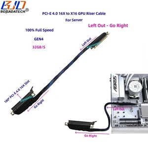 Tốc độ cao 180 độ PCI-E 4.0 X16 gen4 PCIe 16X Card đồ họa GPU Riser cáp mở rộng 32Gbps 0.4m 0.6m 0.8m 1m cho ai máy chủ - Product Image 4