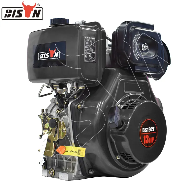 BISON 192F 4 zamanlı tek silindirli 3000RPM 10.1HP 11HP küçük 500 cc bir silindir dizel motor