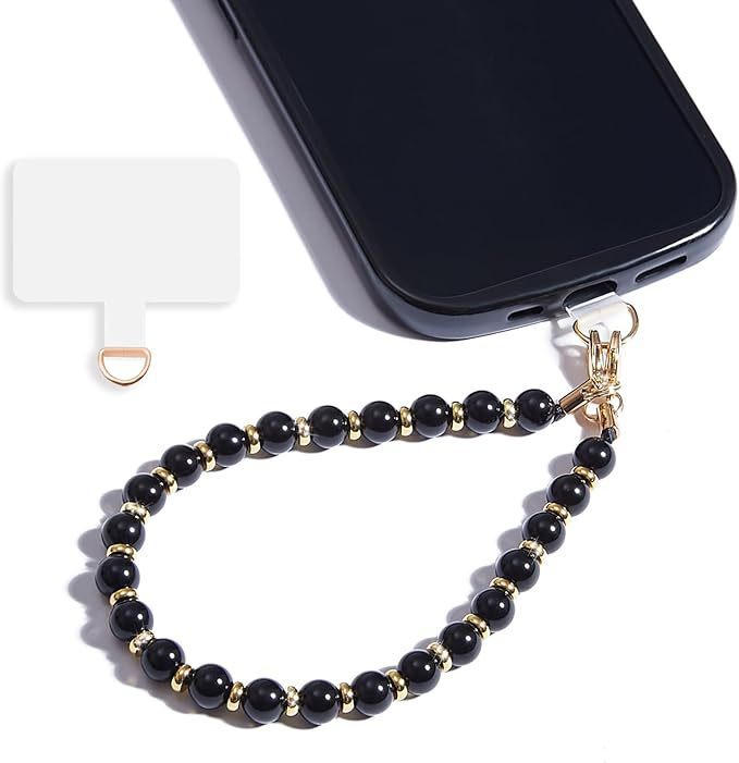 Black 8mm obsidian-including mobile phone gasket