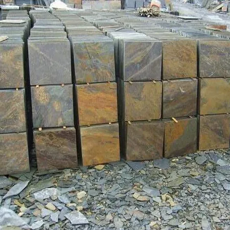 Naturale ardesia arrugginito per esterni decorazione della parete slate stepping pavimentazione in pietra